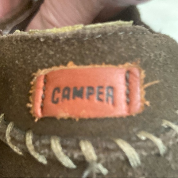 CAMPER  Sz 40 Suede Comfort Rubber Sole Slip On Loafer Flats - Picture 8 of 11